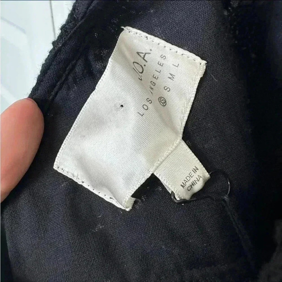 NWT JOA BLACK EYELET LACE ROMPER XS - Picture 5 of 6